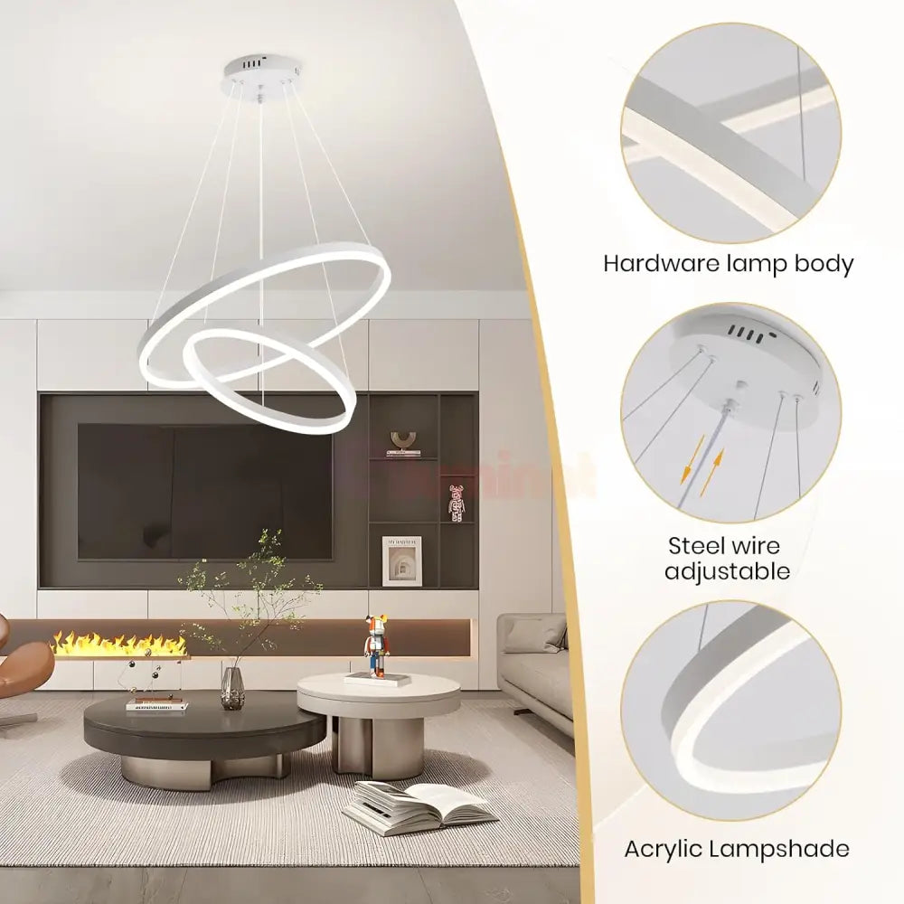 Lustra LED WONDERLAND Alba 2 Segmente Echivalent 400W ALBA / SUSPENDATE Lighting Fixtures