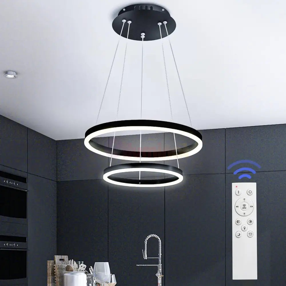 Lustra Led Wonderland Black 2 Segmente Echivalent 400W Lighting Fixtures