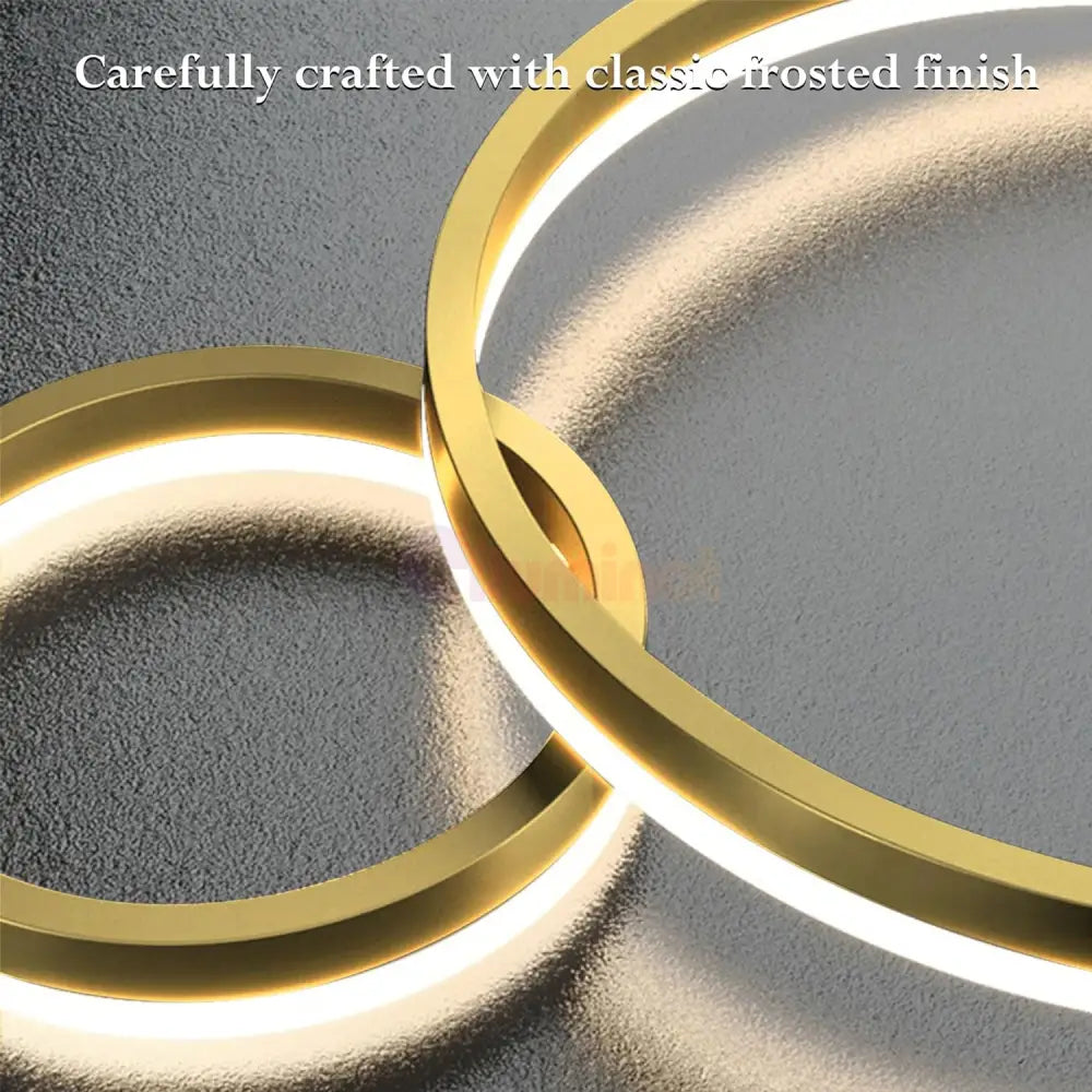 Lustra Led Wonderland Gold 2 Segmente Echivalent 400W Lighting Fixtures