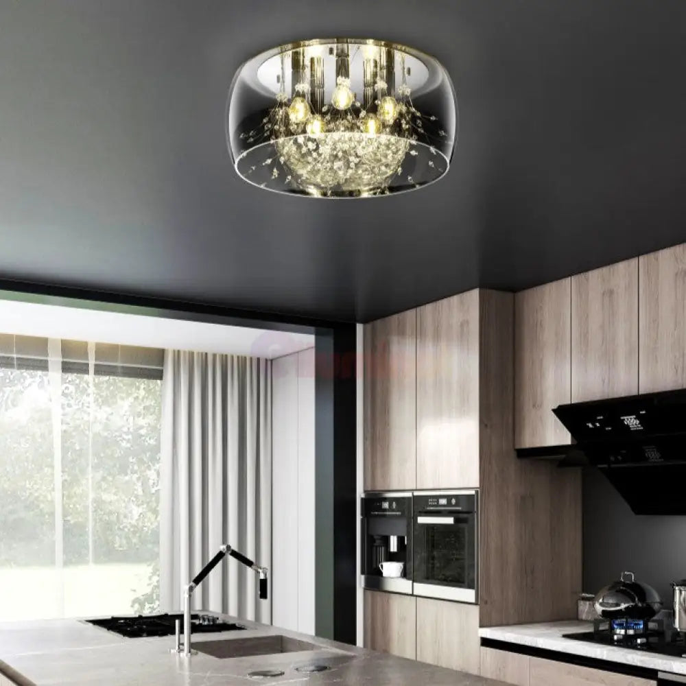 Lustra Luxury CRYSTEL 50cm CHROME / CRISTAL Chandeliers