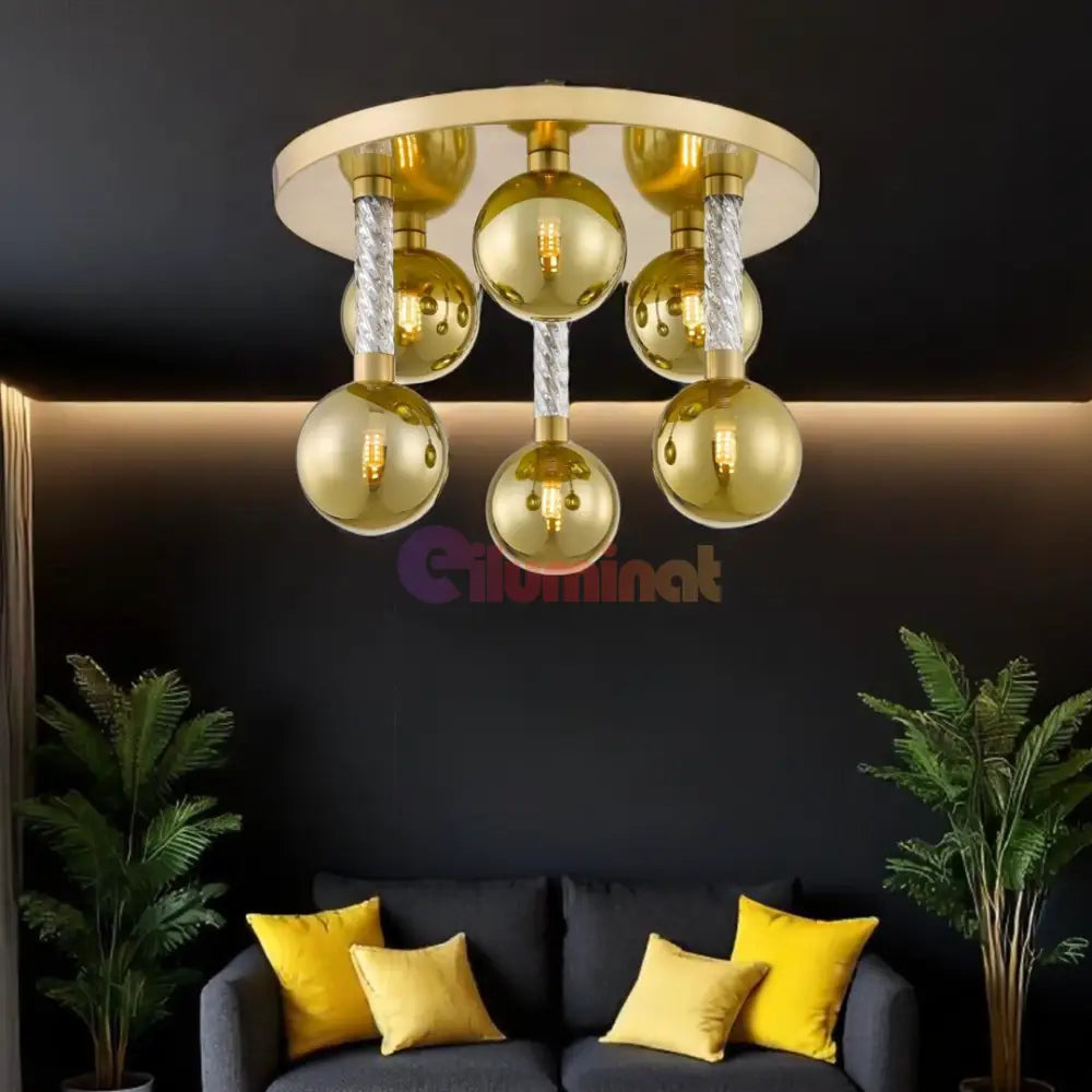 Lustra LED Aplicata Gold 6xG9 VintaLux AURIE / 42CM Lighting Fixtures