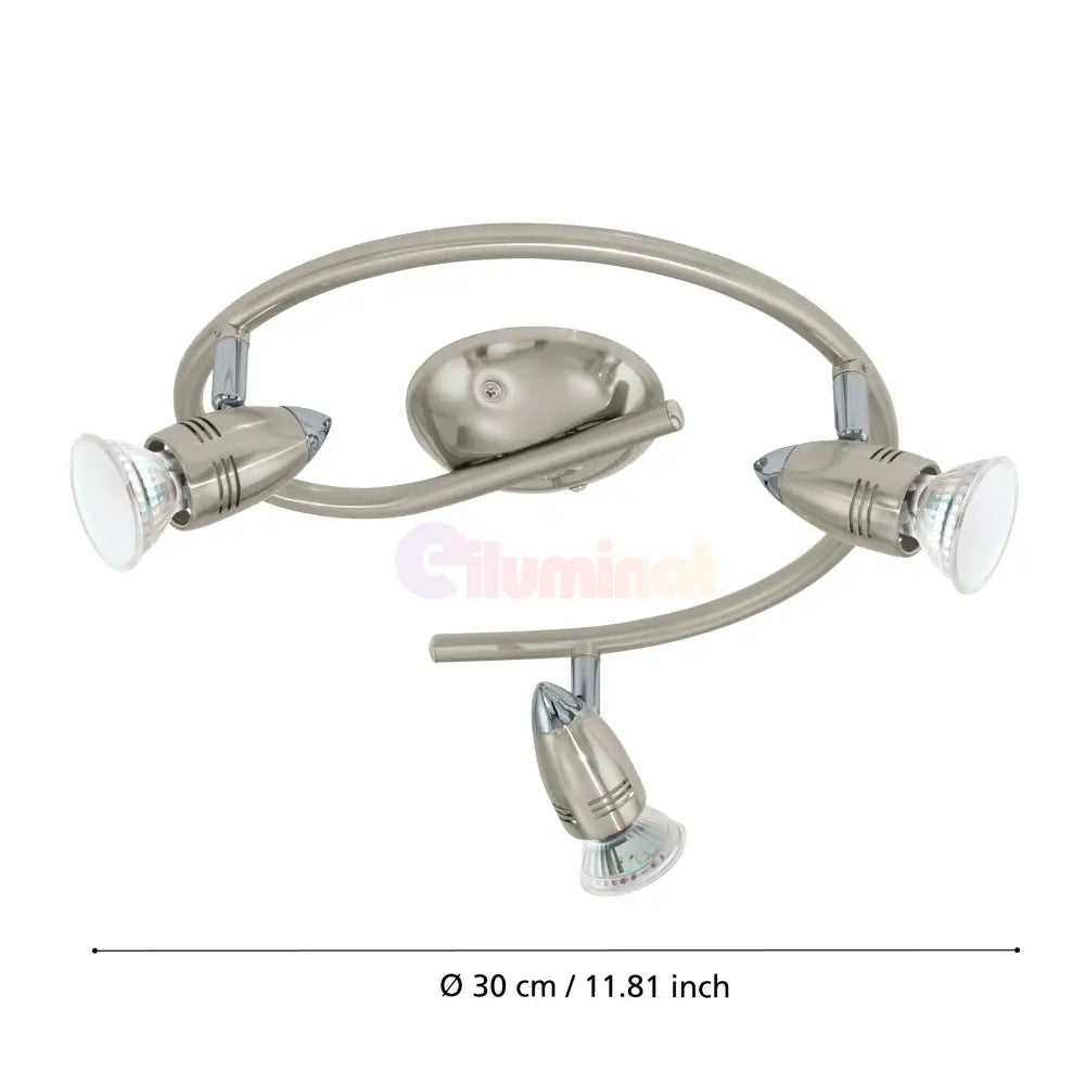 Lustra MAGNUM-LED cu 3 Spoturi Silver 29.5CM Chandeliers