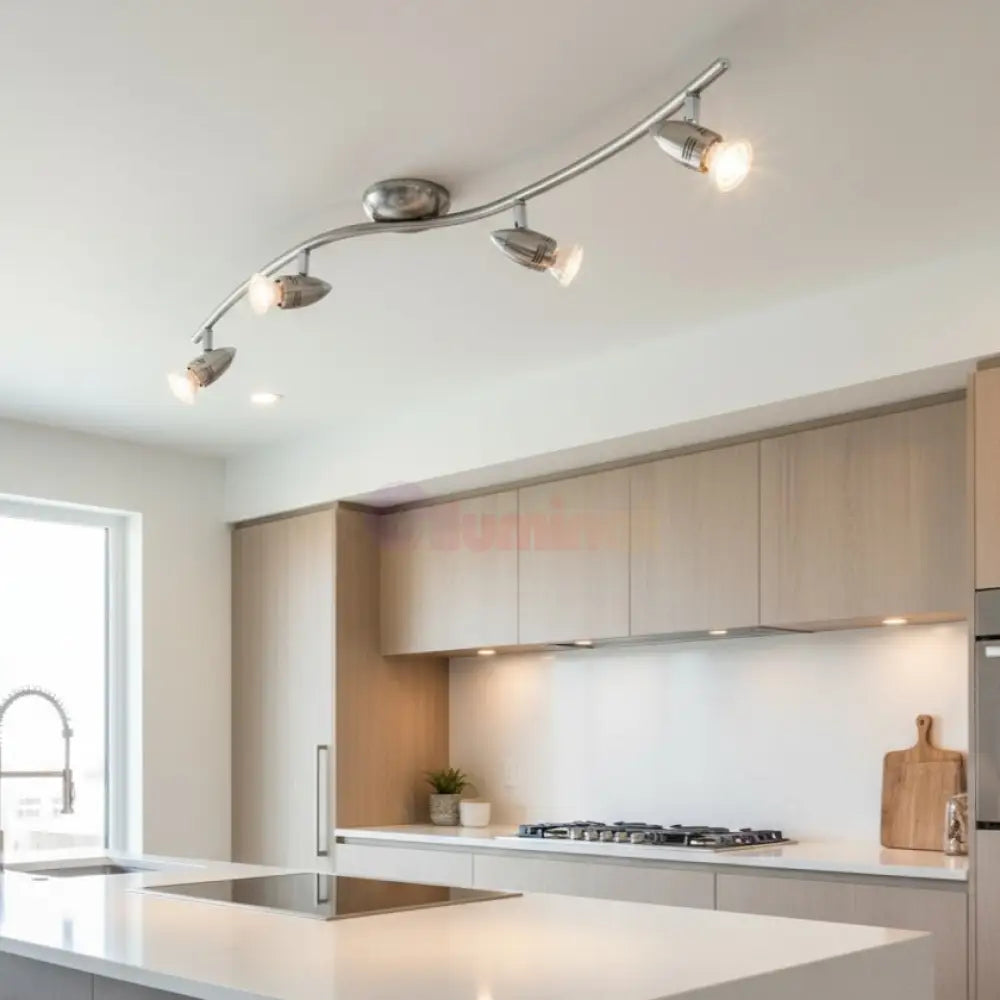 Lustra MAGNUM-LED cu 4 Spoturi Silver Chandeliers