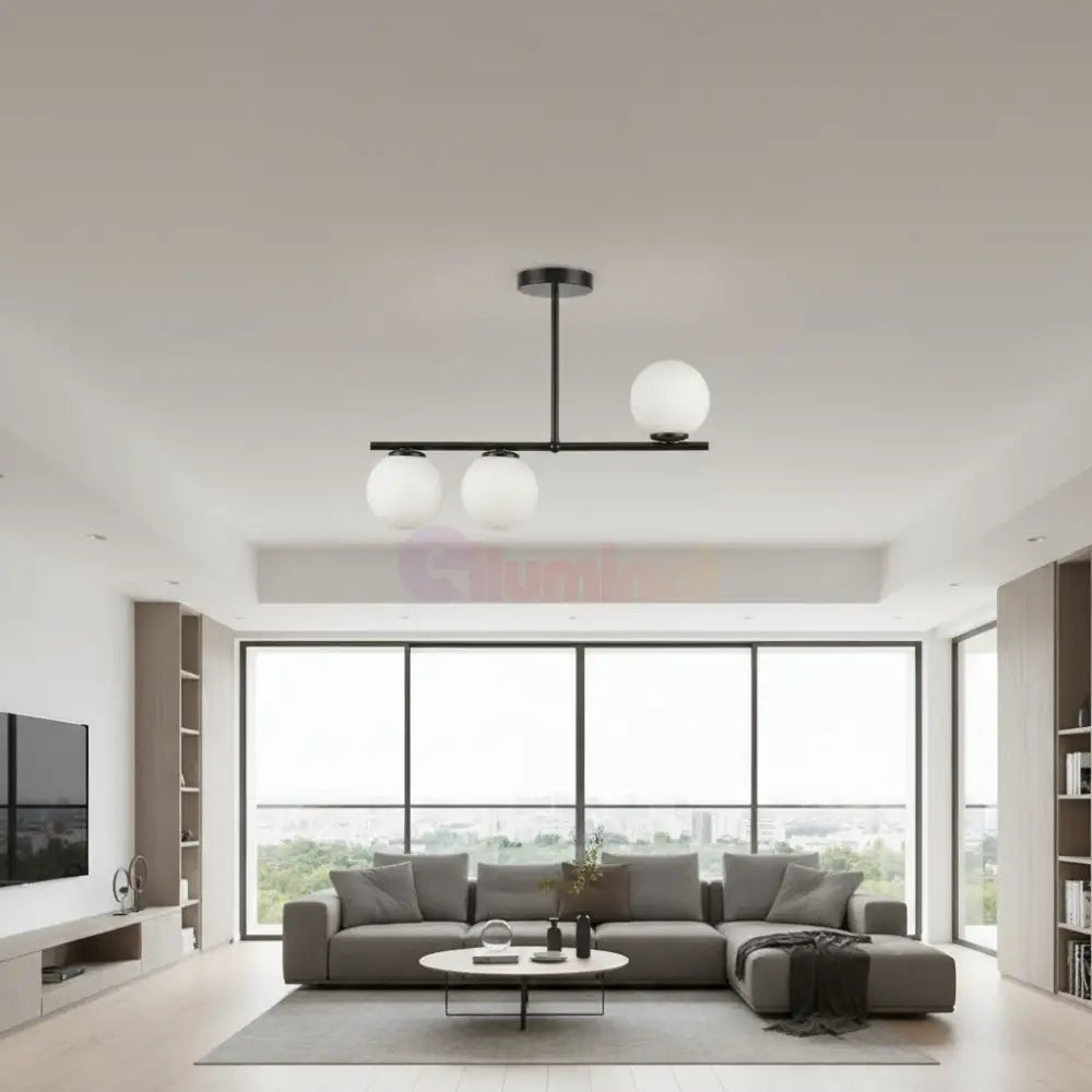 Lustra Mini VENERA Abajur MAT BLACK 3XE27 Chandeliers