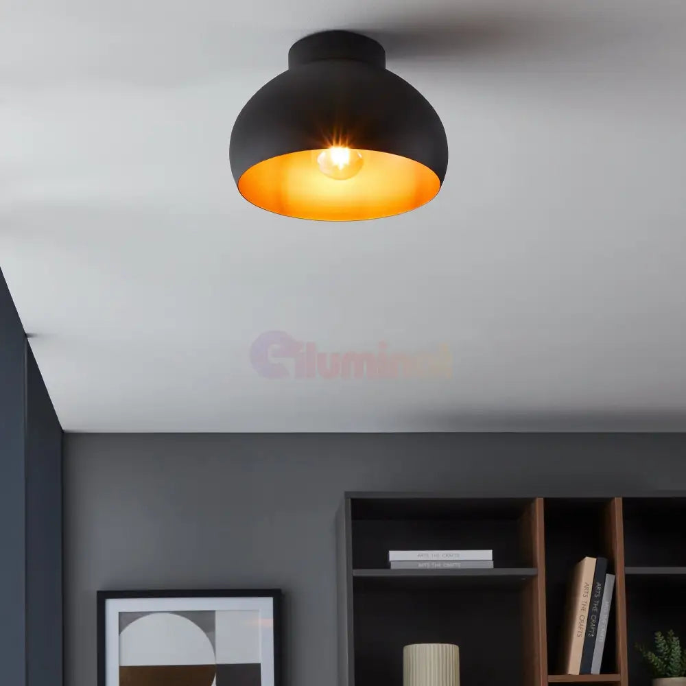 Lustra MOGANO 2 Black & Gold Eglo 28CM Lighting Fixtures