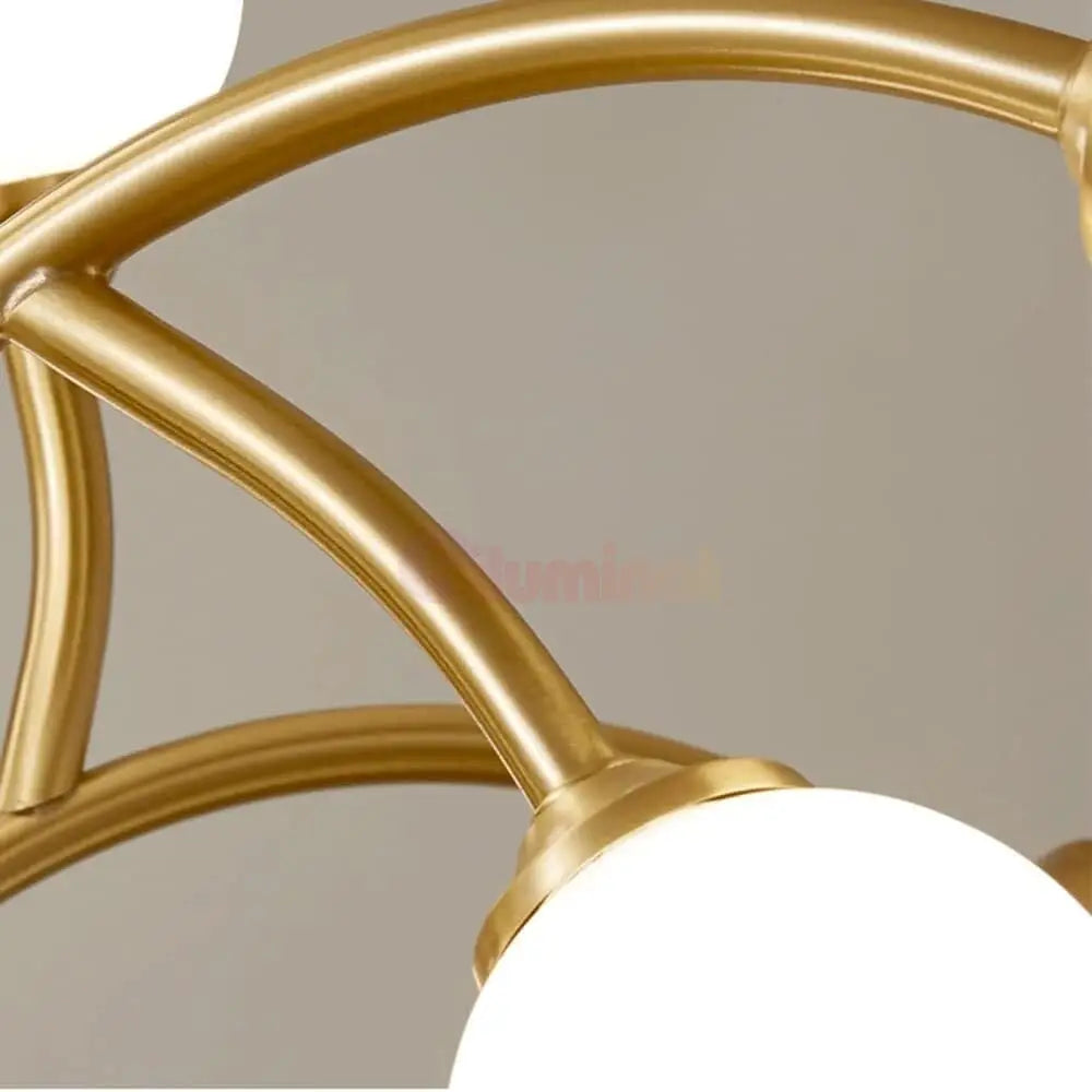 Lustra Nordic Style Abajur MAT Golden Beans 66108-9 AURIE / ABAJUR / 60CM Chandeliers