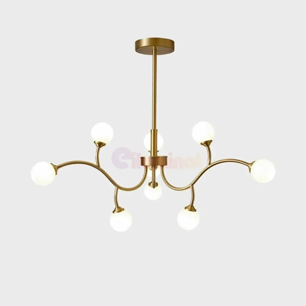 Lustra Nordic Style Abajur MAT Golden Beans 66108-9 AURIE / ABAJUR / 60CM Chandeliers