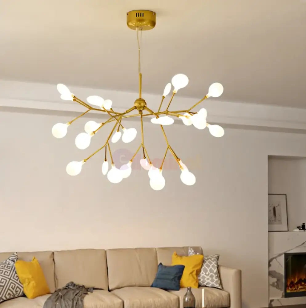Lustra Nordic Style Abajur Mat Golden Branches 66100-27 Chandeliers