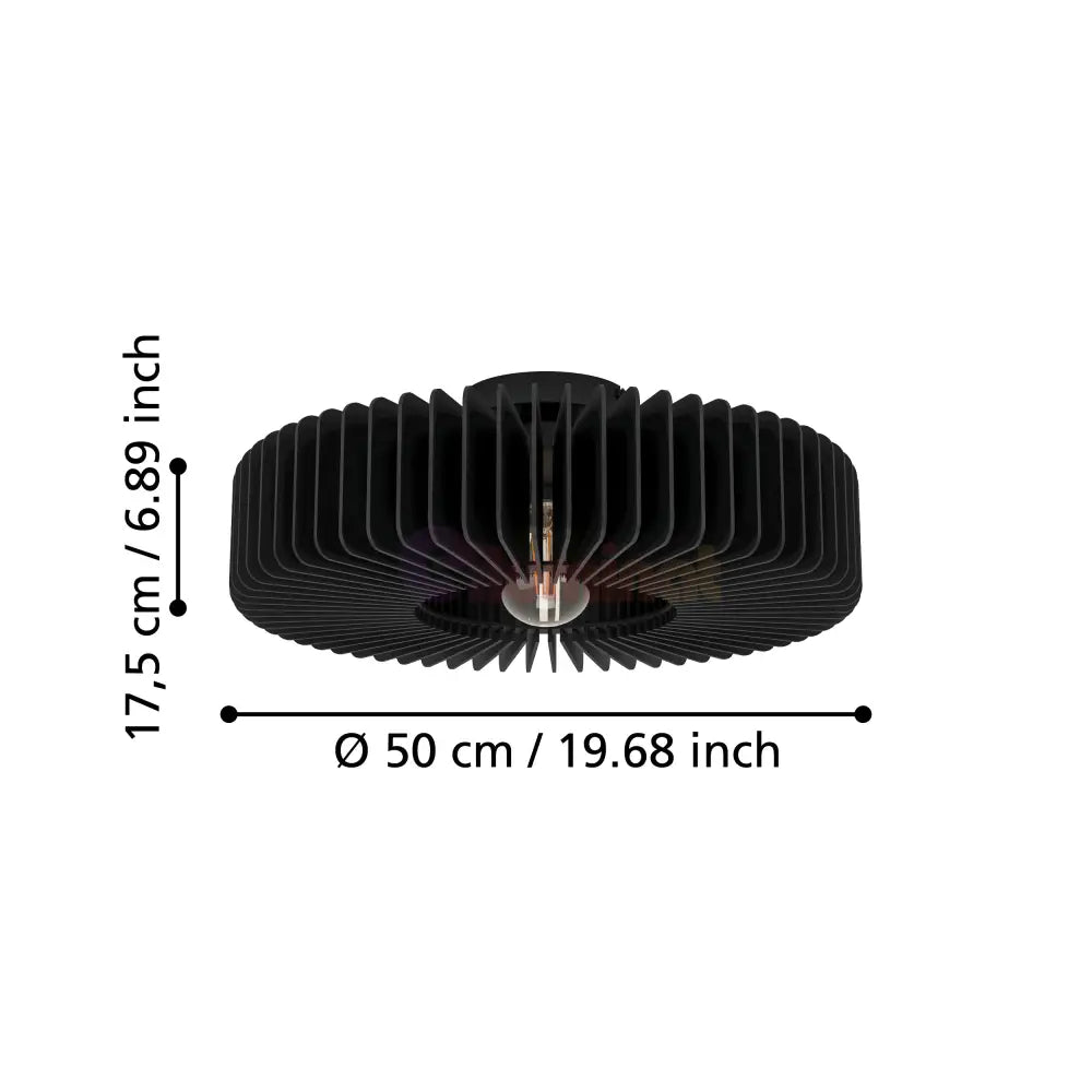 Lustra RETRO 1XE27 PALOMBAIA 900831 NEAGRA / VINTAGE SI RETRO DESIGN Lighting