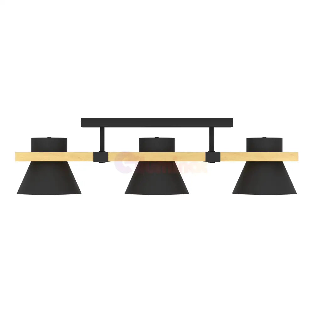 Lustra RETRO 3XE27 MACCLES 43955 NEAGRA / VINTAGE SI RETRO DESIGN Lighting