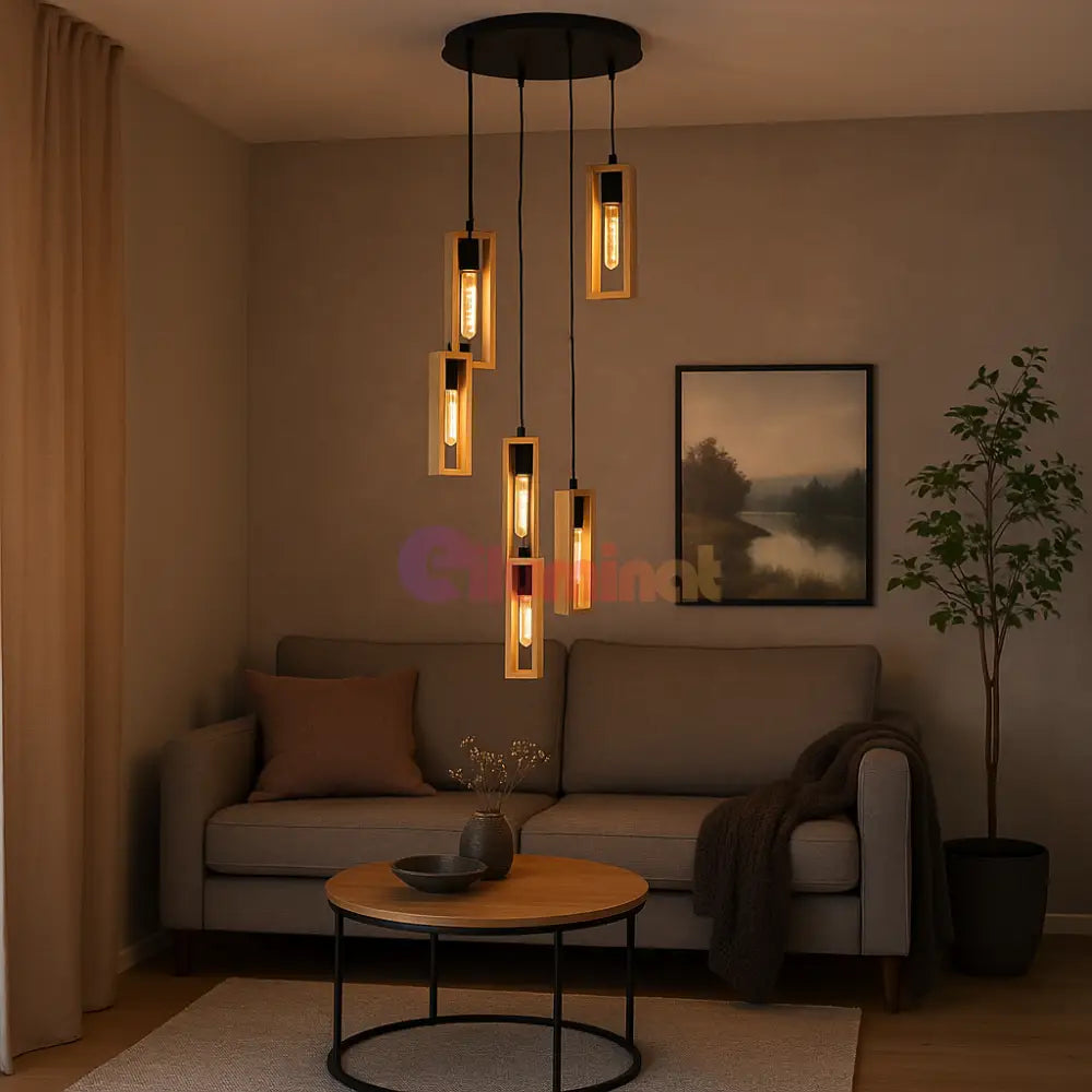 Lustra Retro 6xE27 LITTLETON 44054 VINTAGE SI RETRO DESIGN Lighting Fixtures