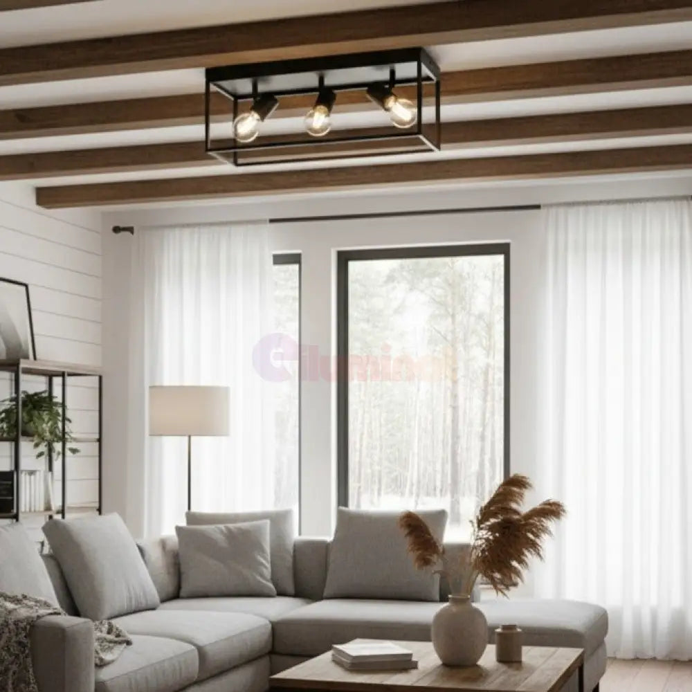 Lustra SILENTINA Black 54CM Eglo Lighting Fixtures