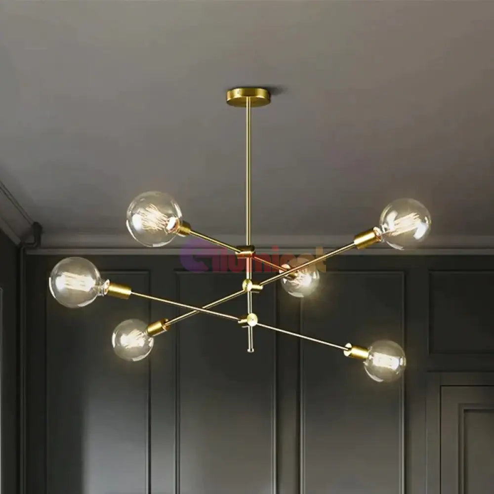 Lustra Stil Nordic Mid-Century 6Xe27 Lighting Fixtures