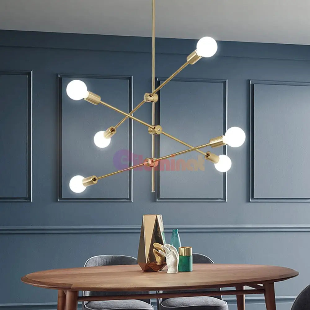 Lustra Stil Nordic Mid-Century 6Xe27 Lighting Fixtures