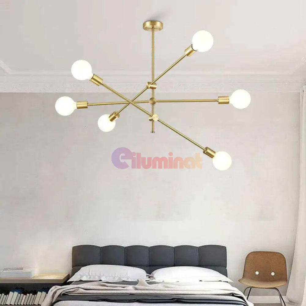 Lustra Stil Nordic Mid-Century 6Xe27 Lighting Fixtures