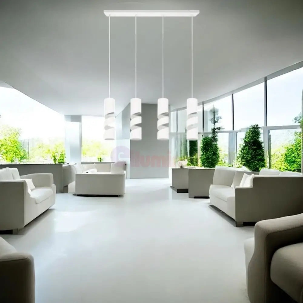 Lustra STREAM White 4XGU10 ALBA / SUSPENDATE Lighting