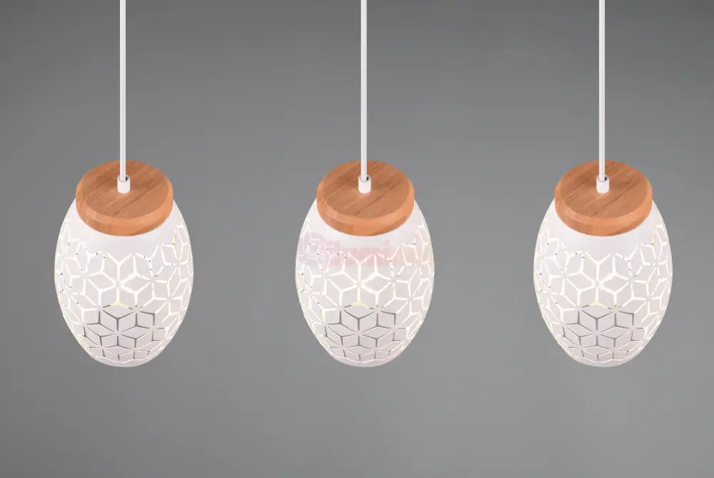 Lustra Suspendata 3xE27 BIDAR Alba ALBA / VINTAGE SI RETRO DESIGN Lighting Fixtures