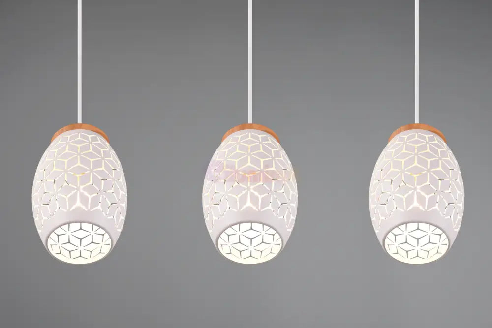 Lustra Suspendata 3xE27 BIDAR Alba ALBA / VINTAGE SI RETRO DESIGN Lighting Fixtures