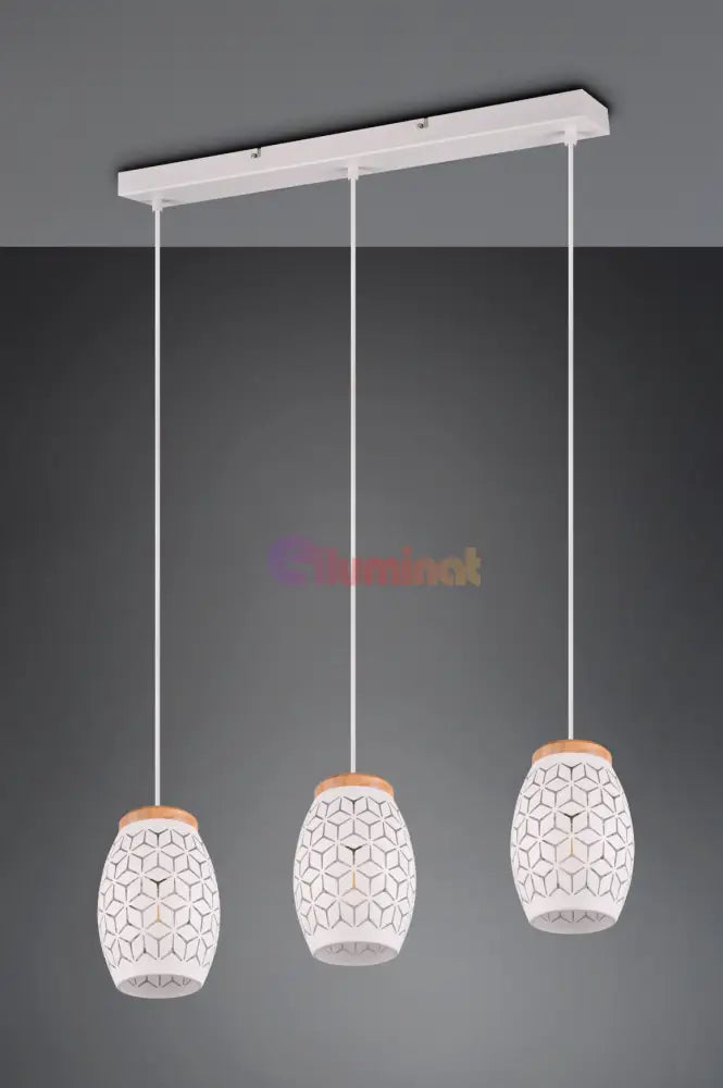 Lustra Suspendata 3xE27 BIDAR Alba ALBA / VINTAGE SI RETRO DESIGN Lighting Fixtures