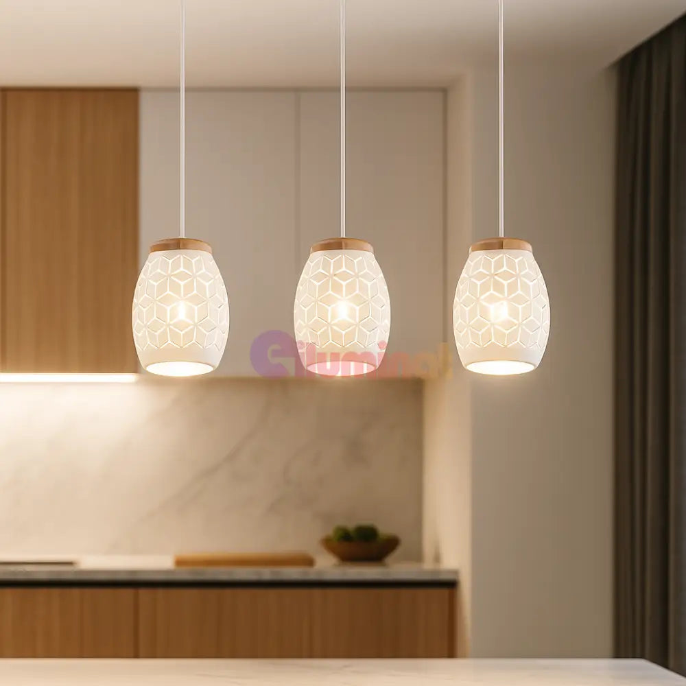 Lustra Suspendata 3xE27 BIDAR Alba ALBA / VINTAGE SI RETRO DESIGN Lighting Fixtures