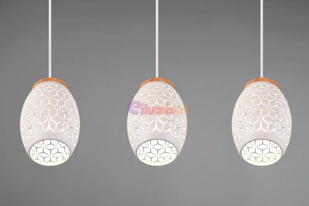 Lustra Suspendata 3xE27 BIDAR Alba ALBA / VINTAGE SI RETRO DESIGN Lighting Fixtures