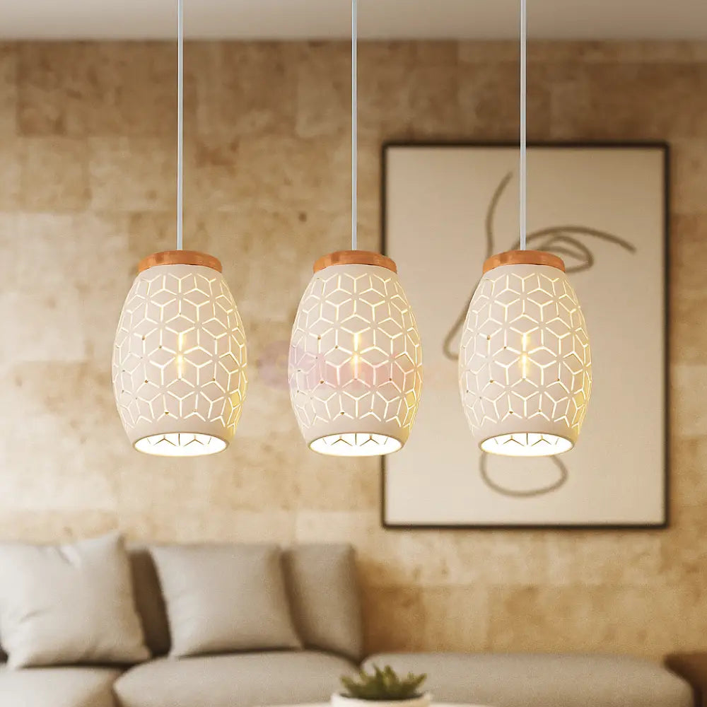 Lustra Suspendata 3xE27 BIDAR Alba ALBA / VINTAGE SI RETRO DESIGN Lighting Fixtures