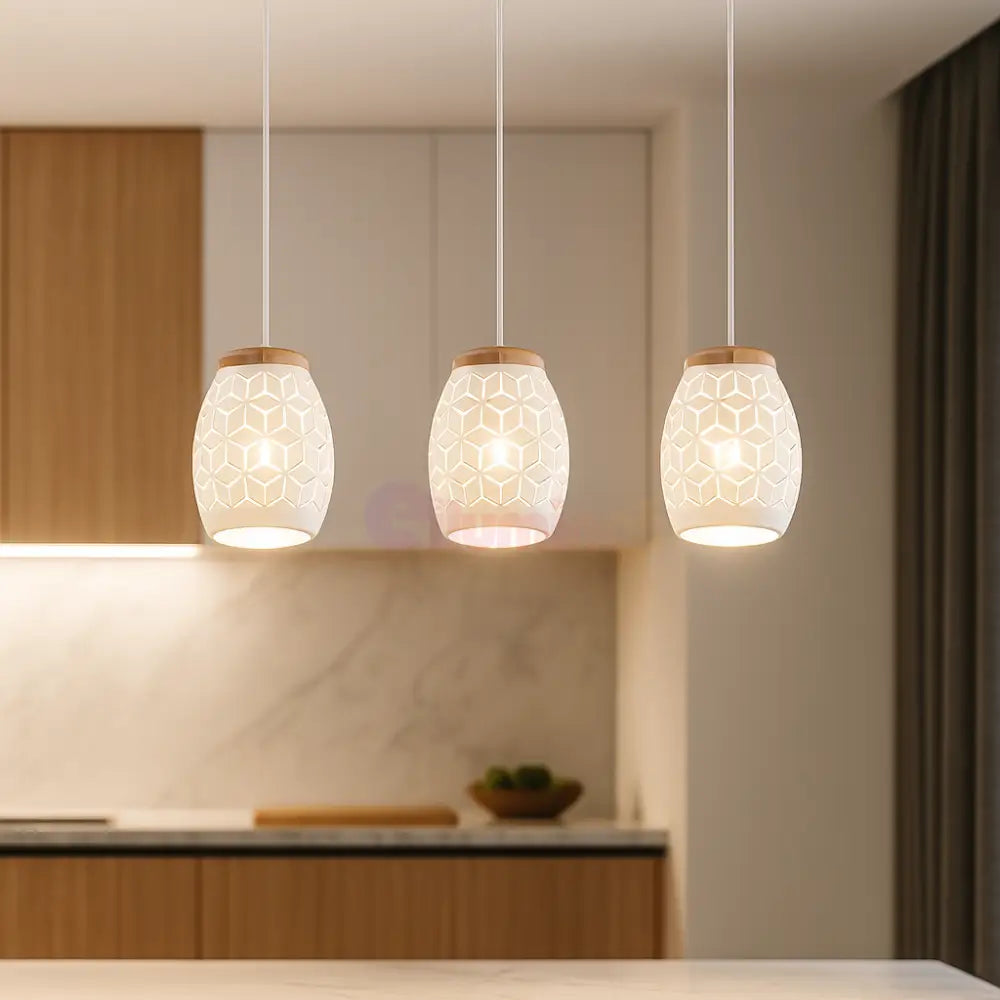 Lustra Suspendata 3xE27 BIDAR Alba ALBA / VINTAGE SI RETRO DESIGN Lighting Fixtures