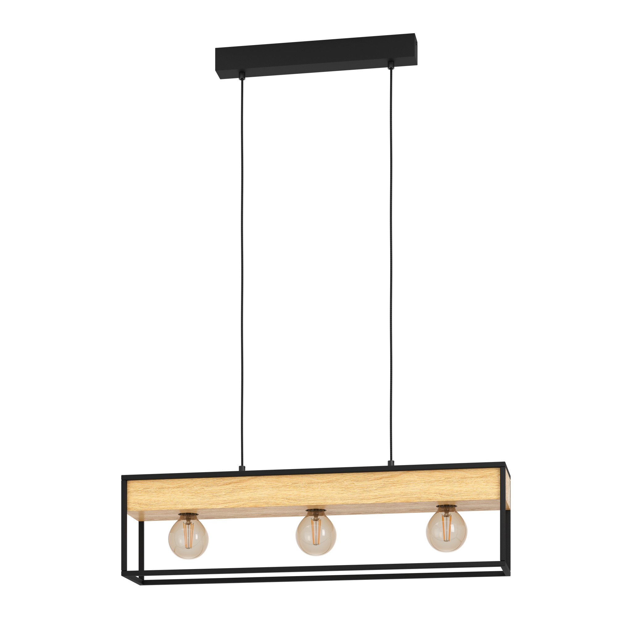 Lustra Suspendata 3xE27 LIBERTAD 1 EGLO 900349 NEAGRA / VINTAGE SI RETRO DESIGN Lighting Fixtures