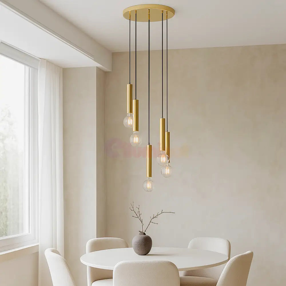Lustra Suspendata 5 GOLDEN DROP AURIE / SUSPENDATE Chandeliers