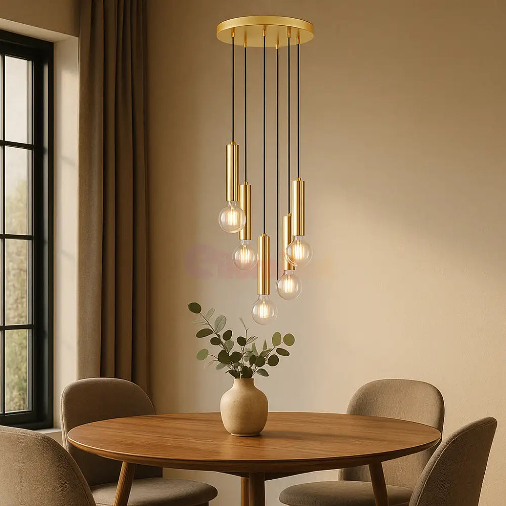 Lustra Suspendata 5 GOLDEN DROP AURIE / SUSPENDATE Chandeliers