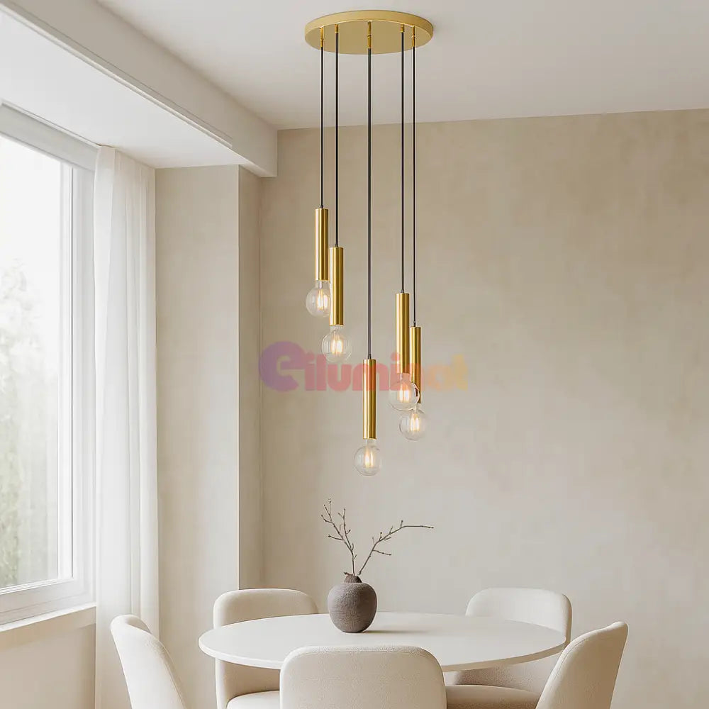 Lustra Suspendata 5 GOLDEN DROP AURIE / SUSPENDATE Chandeliers