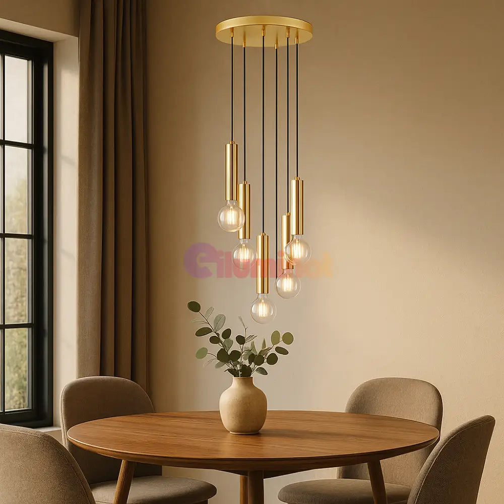 Lustra Suspendata 5 GOLDEN DROP AURIE / SUSPENDATE Chandeliers