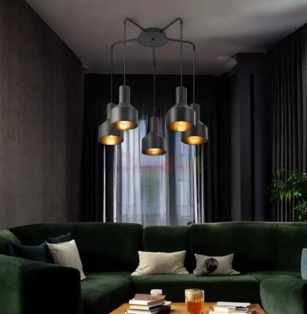 Lustra Suspendata 5Xe27 Arcane Black Chandeliers