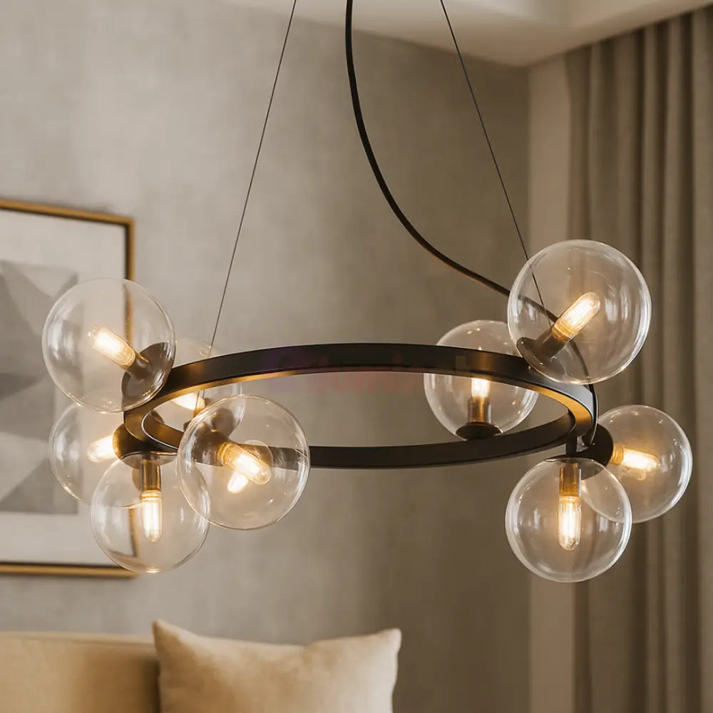 Lustra Suspendata Abajur 11xG9 Black AURIE / ABAJUR Lighting Fixtures