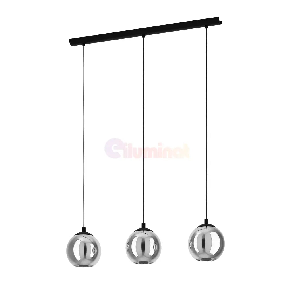 Lustra Suspendata ARISCANI 3xE27 Black 76.5CM Chandeliers