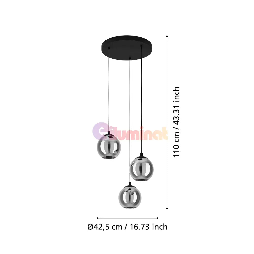 Lustra Suspendată ARISCANI Black 110CM NEAGRA / SUSPENDATE / 110CM Chandeliers