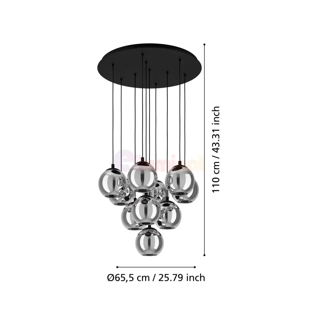 Lustra Suspendata ARISCANI Black Eglo Chandeliers
