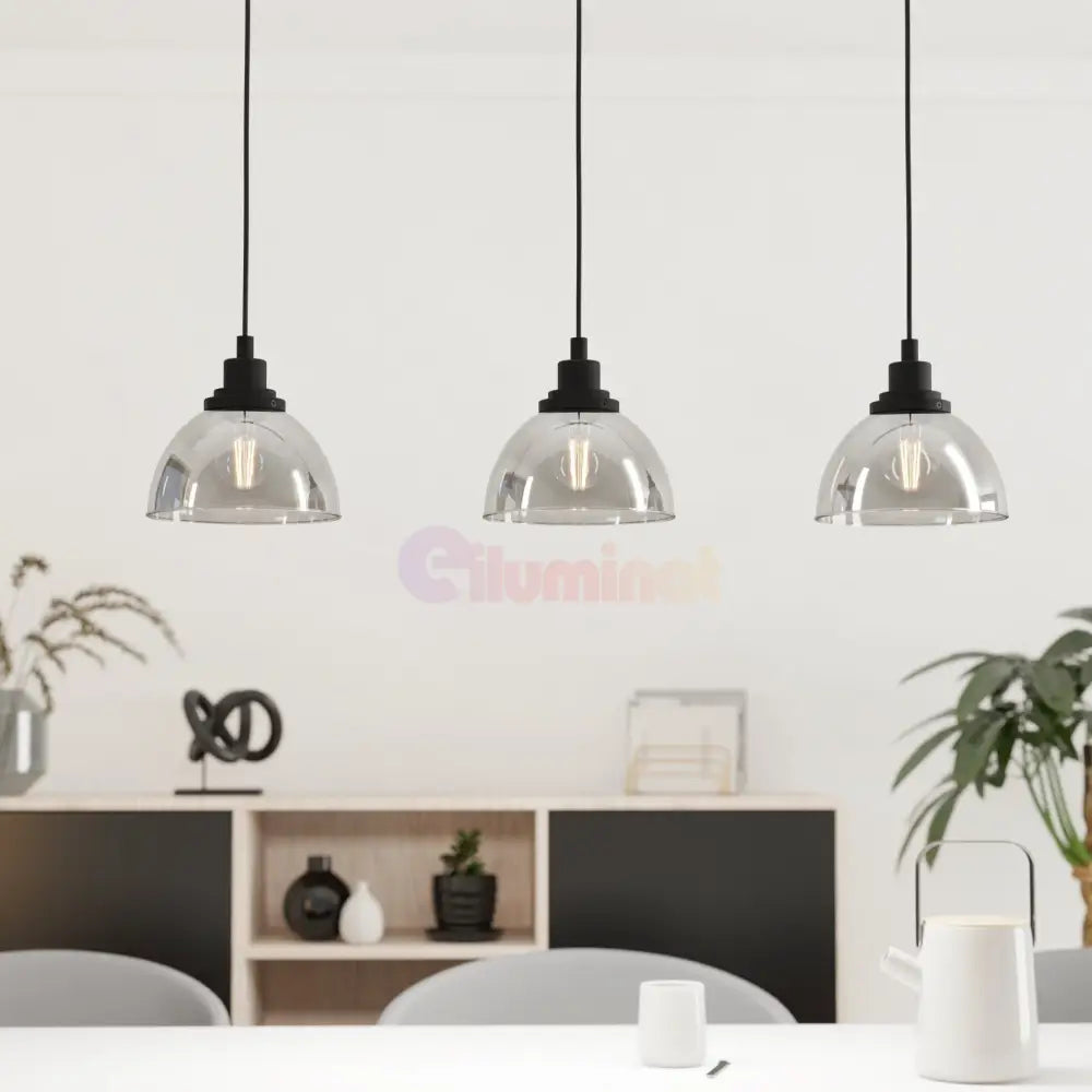 Lustra Suspendata BELESER Black 110CM NEAGRA / ABAJUR / 110CM Chandeliers