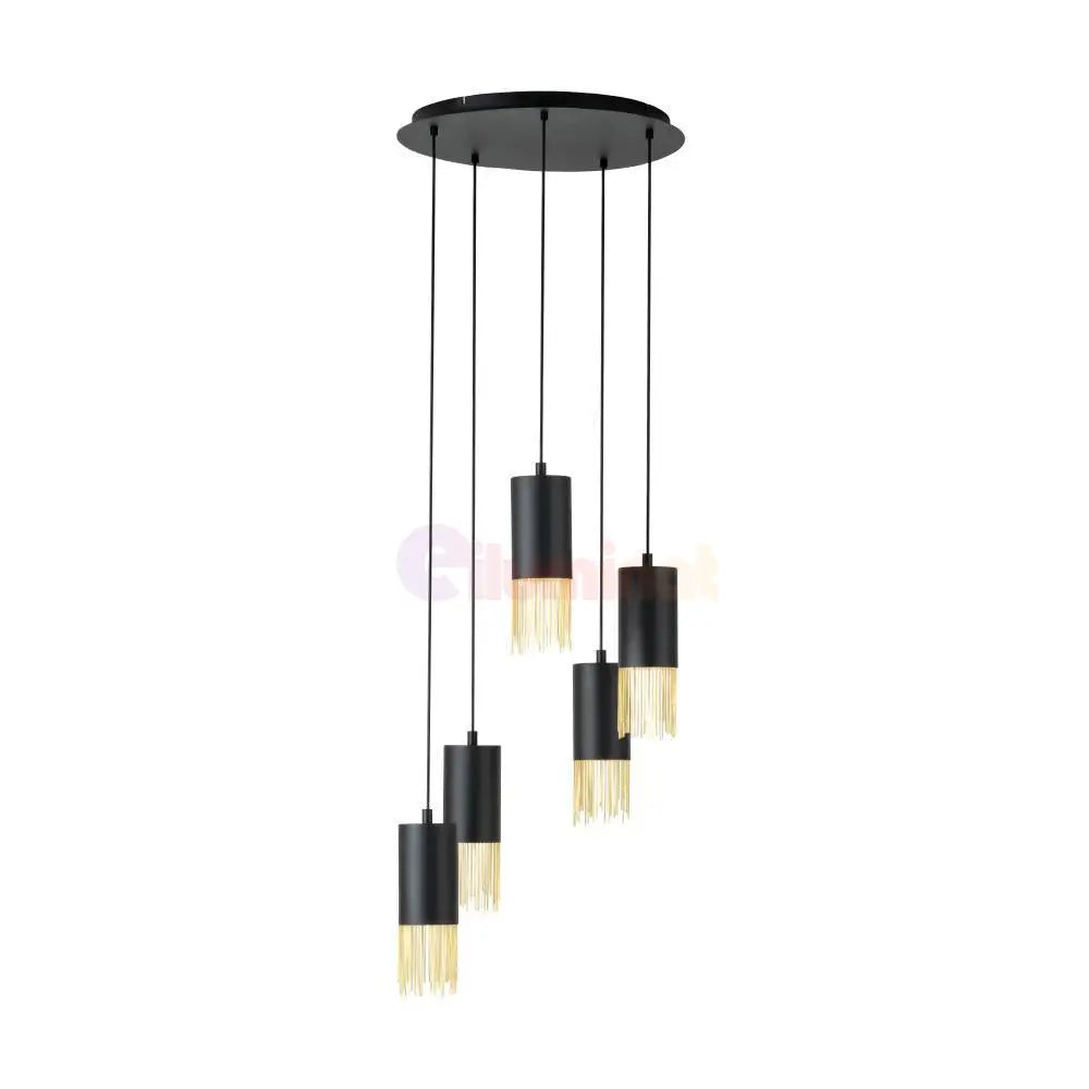 Lustra Suspendata COUNUZULUS 5xE27 IP20 Black NEAGRA Chandeliers