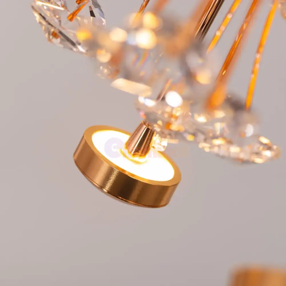 Lustra Suspendata Crystal Priceless Gold Lighting Fixtures