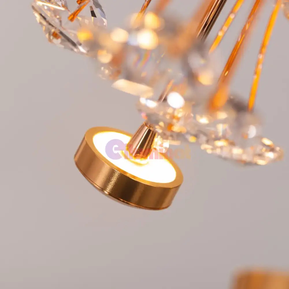 Lustra Suspendata Crystal Priceless Gold Lighting Fixtures