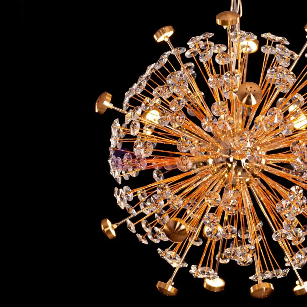 Lustra Suspendata Crystal Priceless Gold Lighting Fixtures