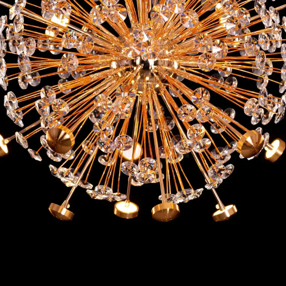 Lustra Suspendata Crystal Priceless Gold Lighting Fixtures