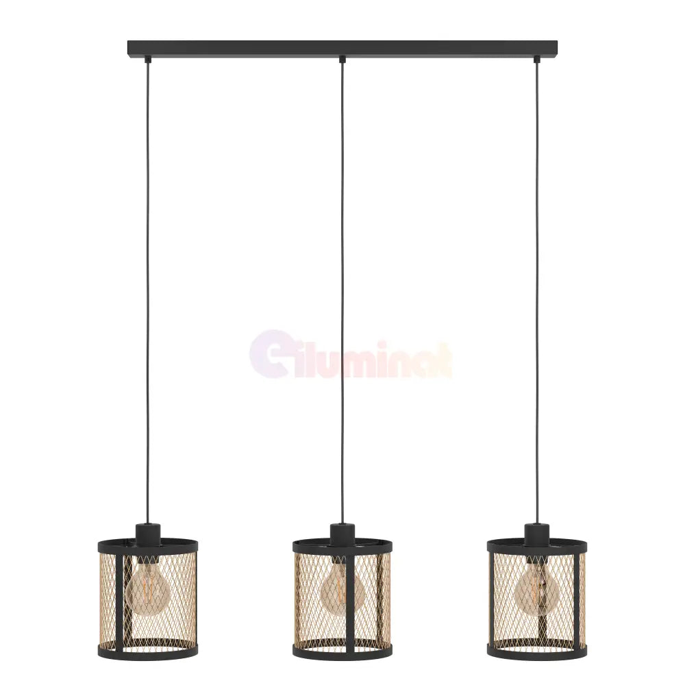 Lustra Suspendata DELLOW Black Eglo Chandeliers