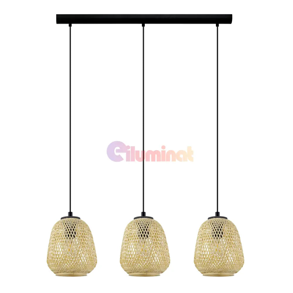 Lustra Suspendata DEMBLEBY Wood 110CM LEMN / SUSPENDATE / 110CM Chandeliers