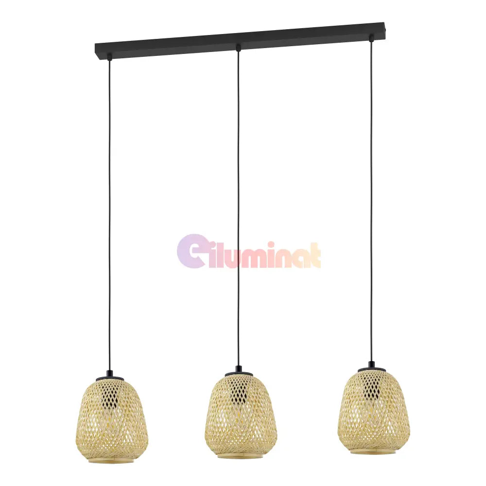 Lustra Suspendata DEMBLEBY Wood 110CM LEMN / SUSPENDATE / 110CM Chandeliers