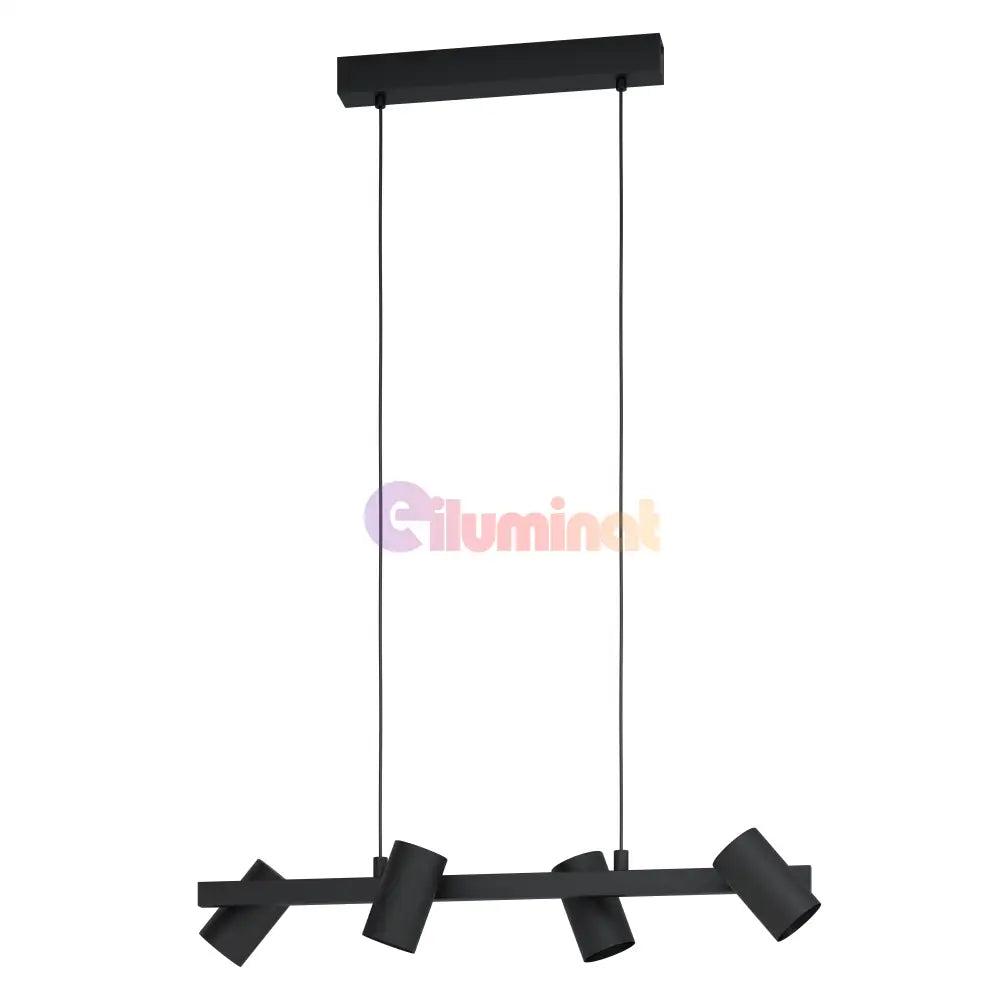 Lustra Suspendata GATUELA 1 Black 110CM NEAGRA / VINTAGE SI RETRO DESIGN / 110CM Chandeliers
