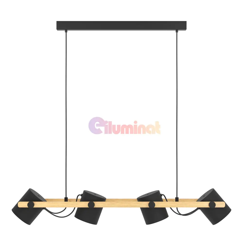 Lustra Suspendata HORNWOOD 110CM NEAGRA / SUSPENDATE / 110CM Chandeliers