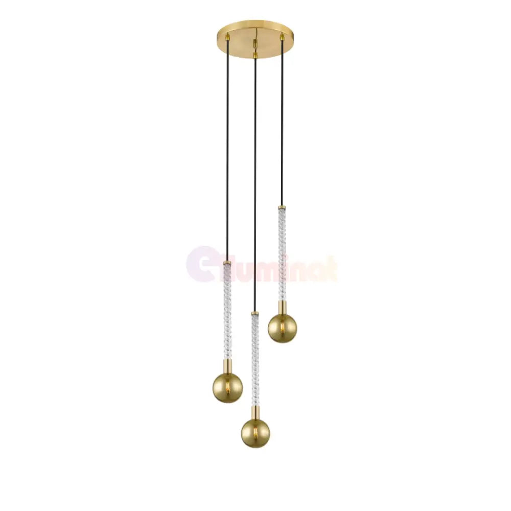 Lustra LED Suspendata 3xG9 Gold VintaLux AURIE / ABAJUR Chandeliers