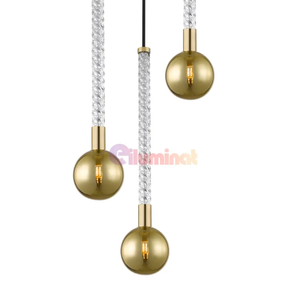 Lustra LED Suspendata 3xG9 Gold VintaLux AURIE / ABAJUR Chandeliers